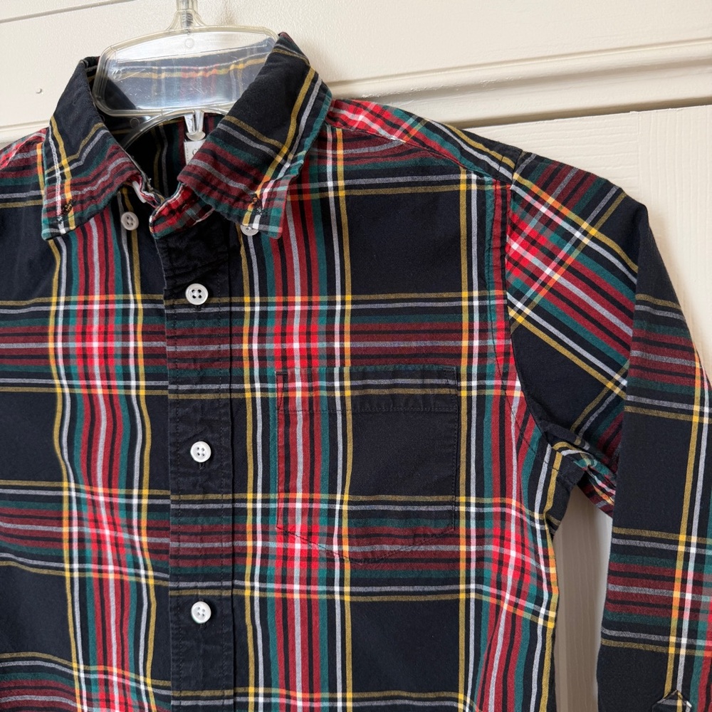 Crewcuts J.Crew Steward Plaid Button Down Shirt Boys 8 - Picture 3 of 9